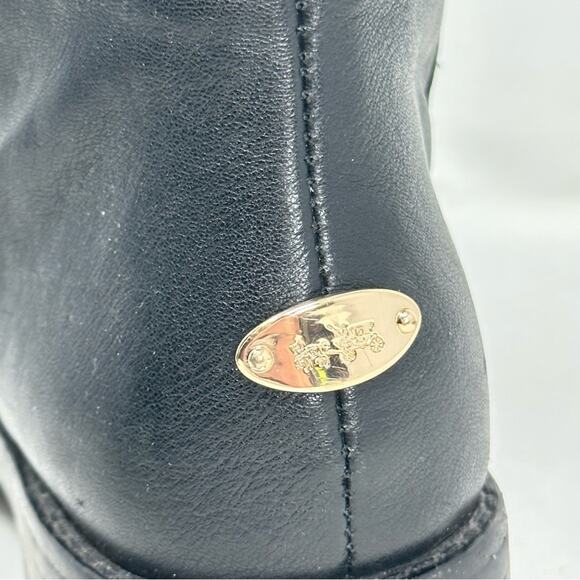 Coach Bailey Safari Boot - Leather & Shearling SUEDED Long Boot - Picture 8 of 14